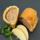 Apple Sausage Roll Cut